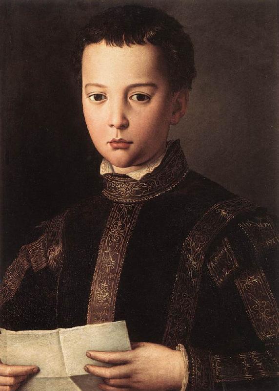 BRONZINO, Agnolo Portrait of Francesco I de Medici Spain oil painting art